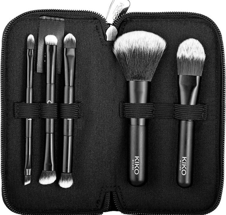 پک براش حرفهای KIKO Milano + کیف چرمی