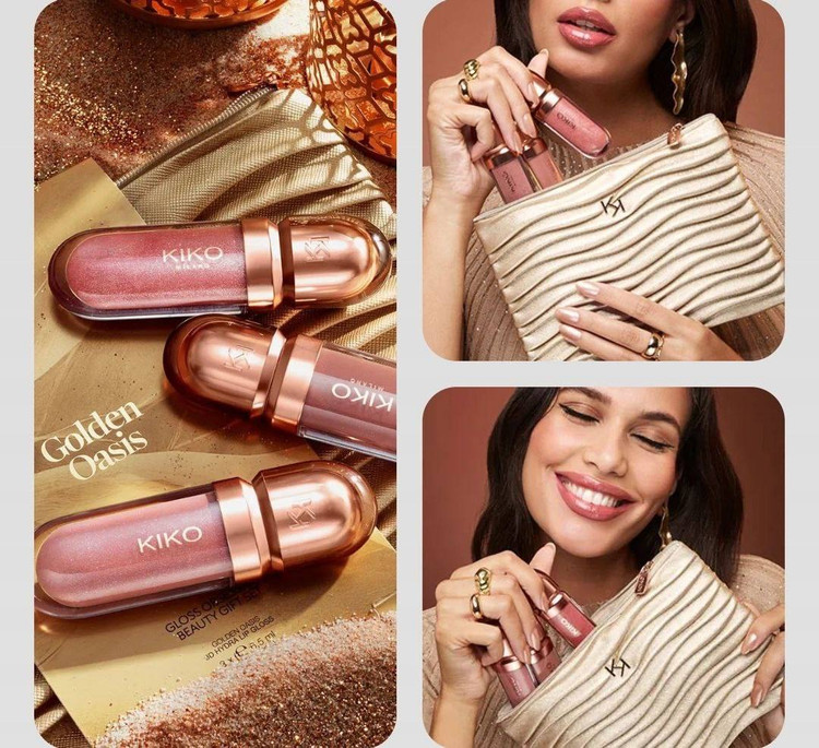 کیت لب شیک طلایی کیکو (kiko) golden oasis kit