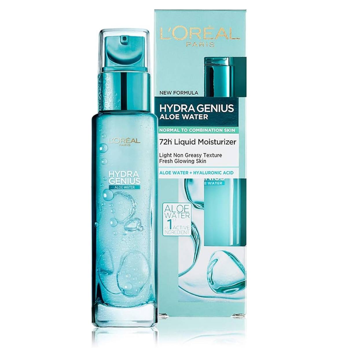 مرطوب‌کننده مایع لورآل پاریس – Hydra Genius Aloe Water، حجم ۷۰ میلی‌لیتر