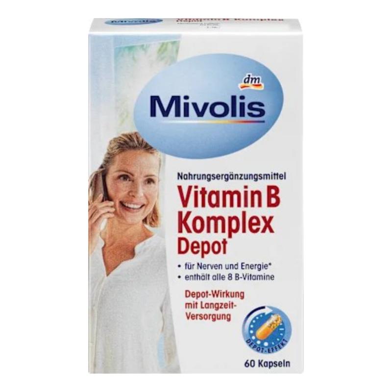 کپسول ویتامین B کمپلکس میولیس اصل آلمان (Mivolis Vitamin B Komplex Depot, Kapseln 60 St)