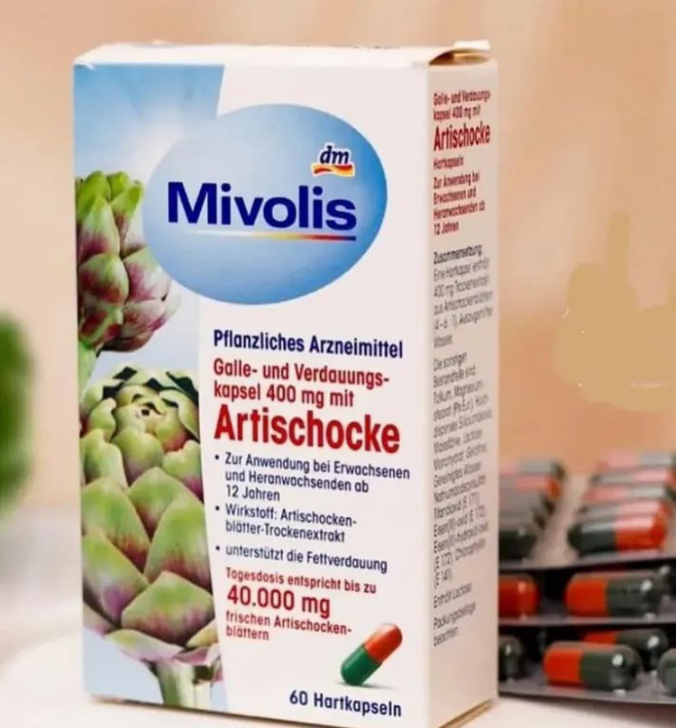 کپسول گیاهی Mivolis با عصاره آرتیشوArrischocke(کنگر فرنگی)