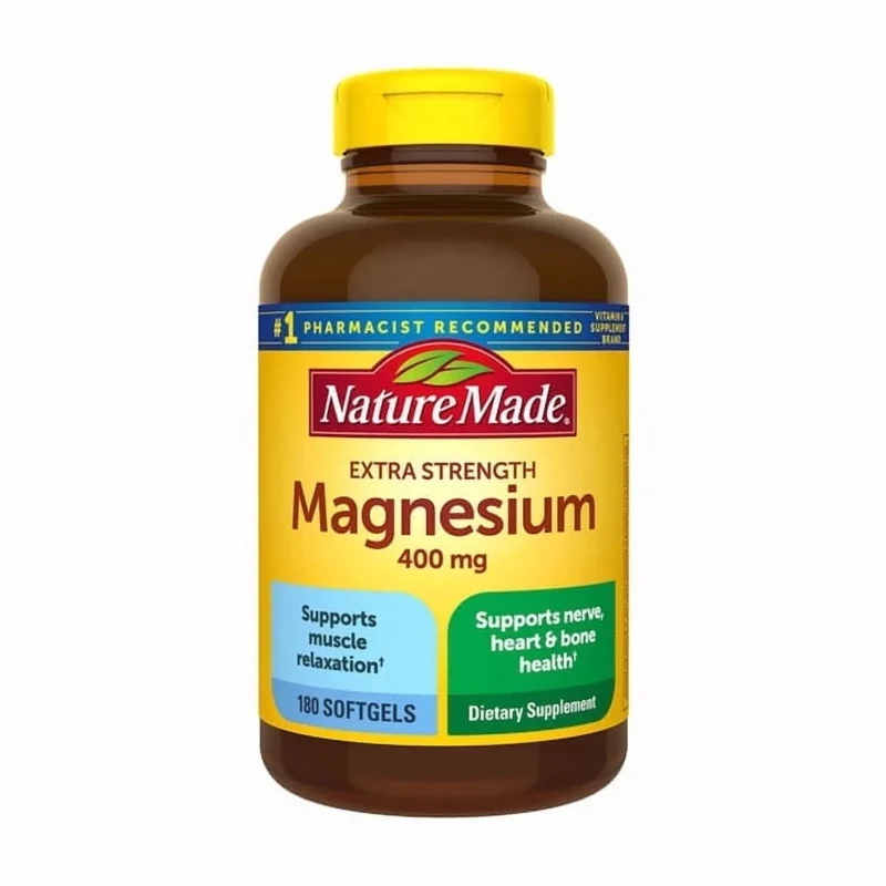 منیزیم نیچر مید ۴۰۰ میلی‌گرم ۱۸۰ عددی | Nature Made Magnesium