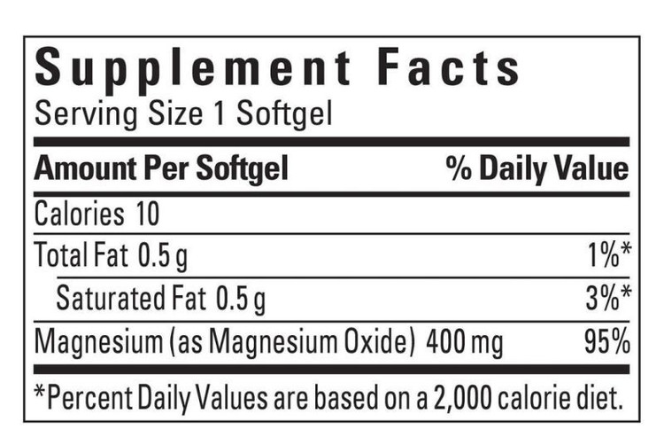 منیزیم نیچر مید ۴۰۰ میلیگرم ۱۸۰ عددی | Nature Made Magnesium