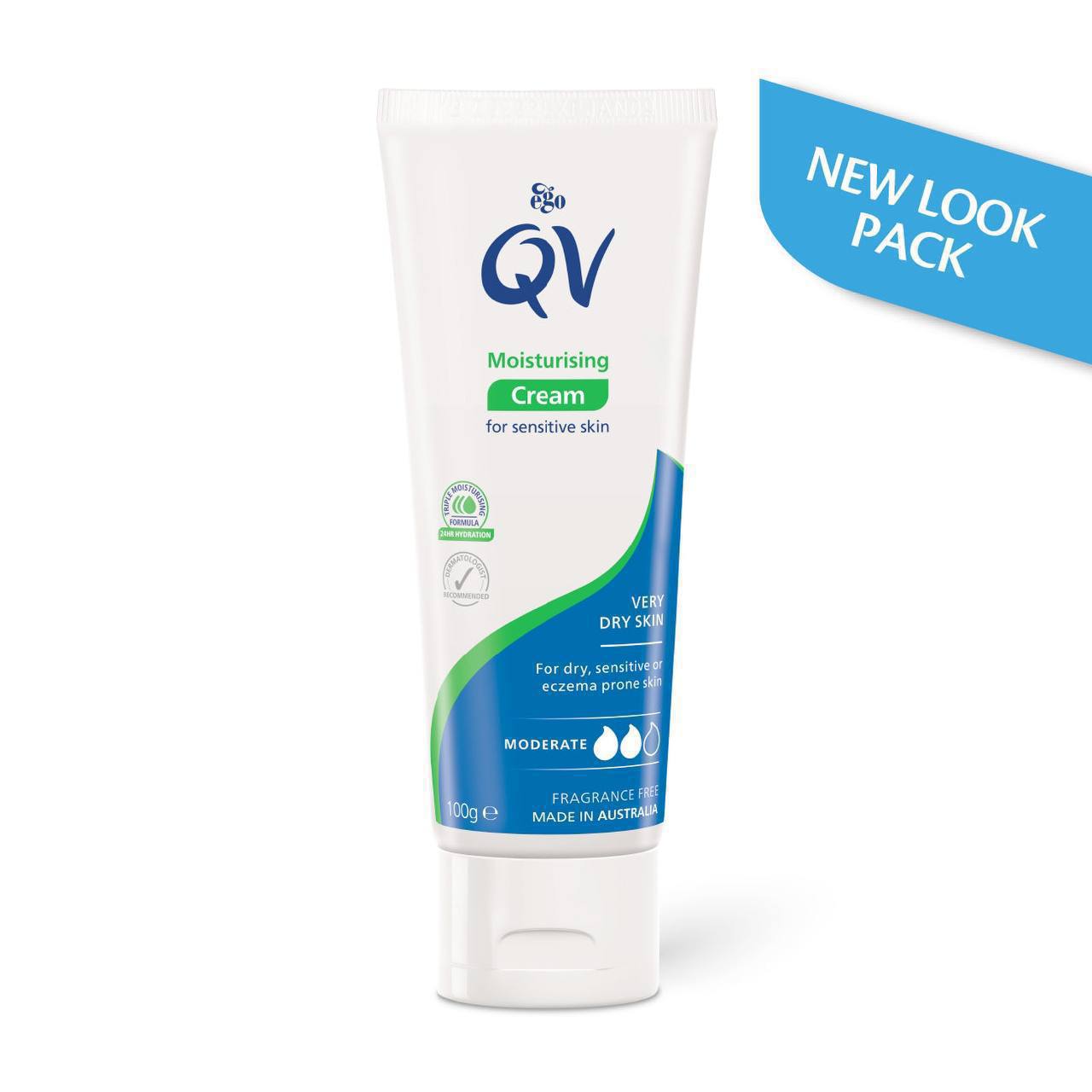 کرم مرطوب کننده و آبرسان کیووی QV moisturising cream for sensitive skin