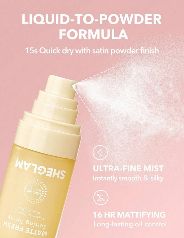 اسپری فیکس شیگلم مدل زرد Matt fresh