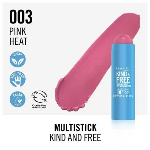 رژگونه استیکی ریمل لاندن رنگ  PINK HEAT
