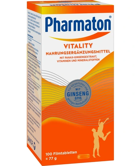 مکمل مولتی‌ویتامین و مواد معدنی فارماتون Pharmaton Vitality، ۳۰ کپسول