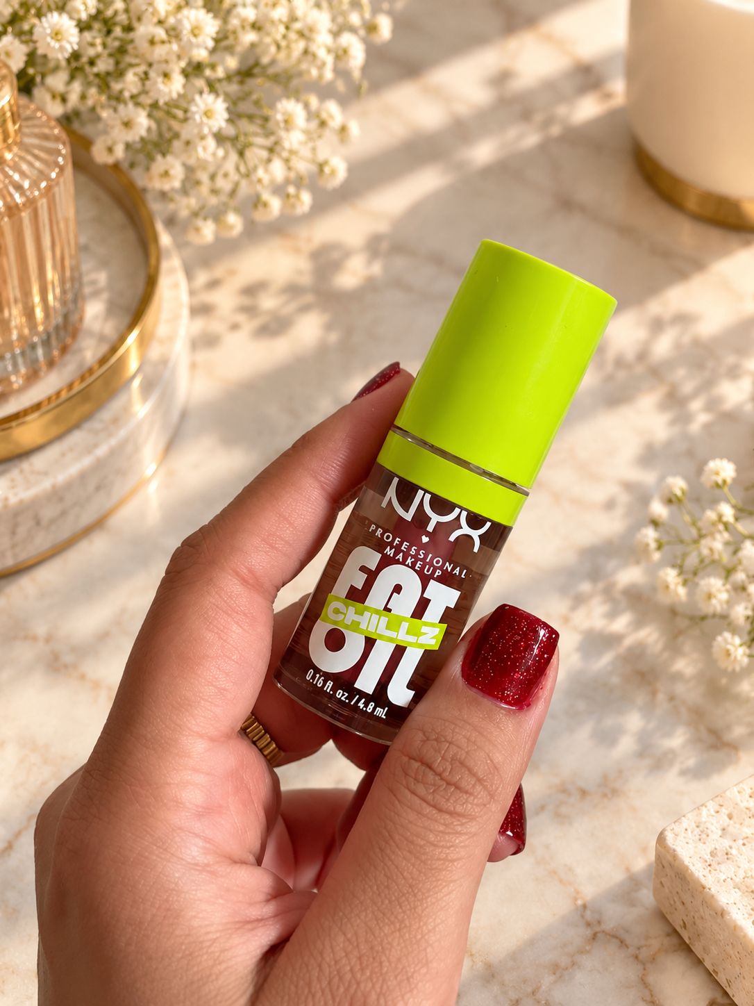 روغن لب NYX رنگ Strawberry Slush