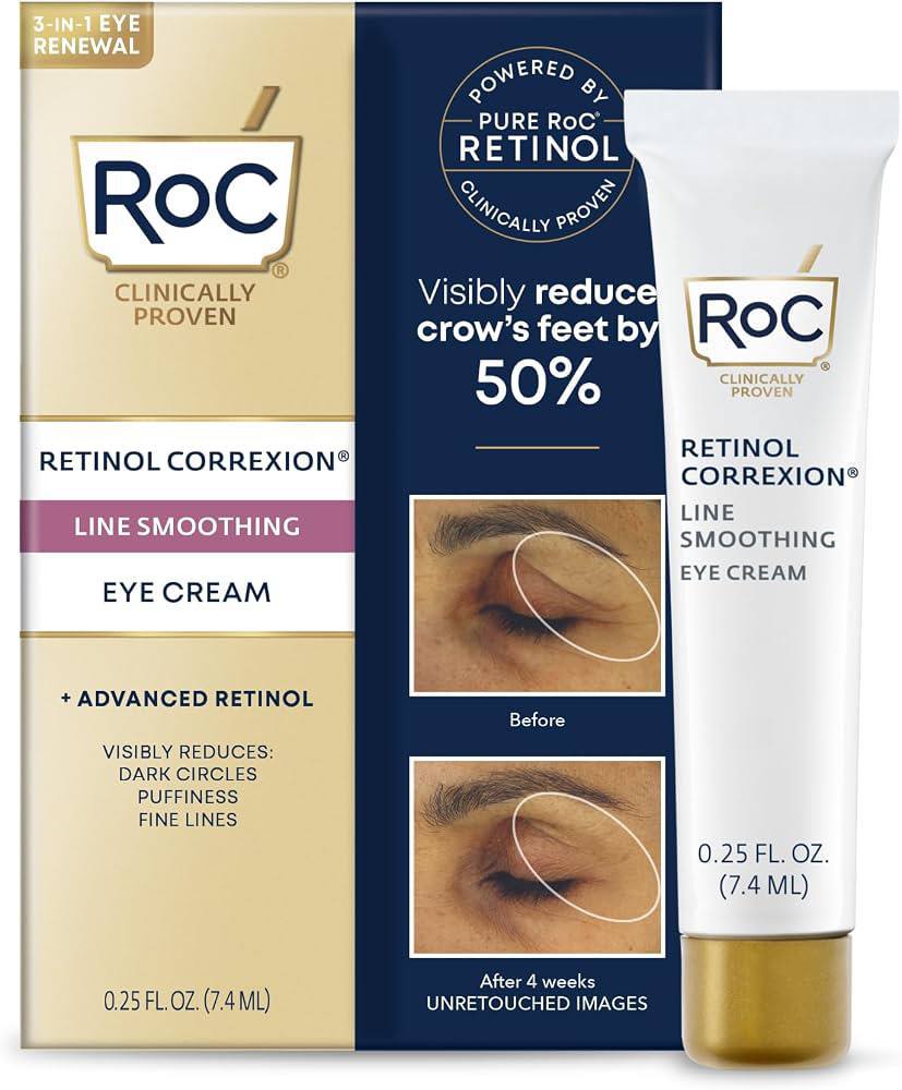 کرم دورچشم رتینول ضدچروک و تیرگی Roc
