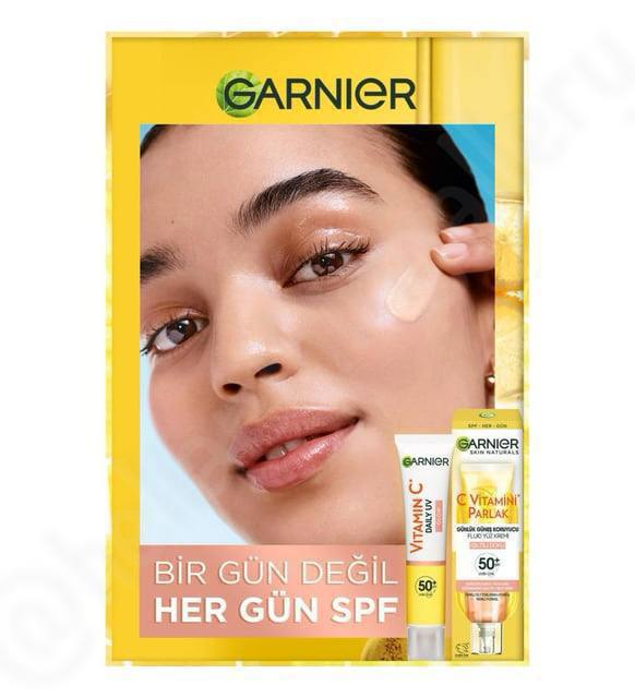 ضد آفتاب ضد لک رنگی گارنیر SPF50 حاوی ویتامین C حجم 40 میل