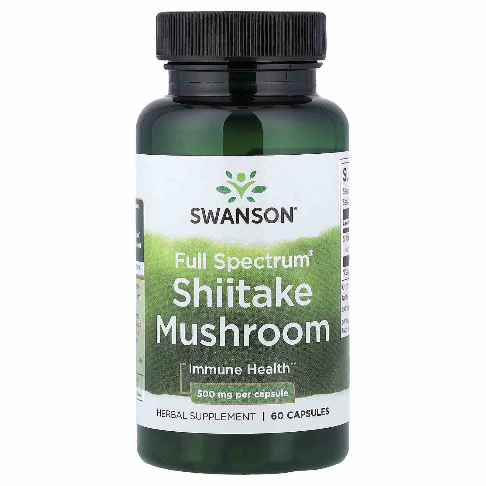 کپسول قارچ شیتاکه برند Swanson
