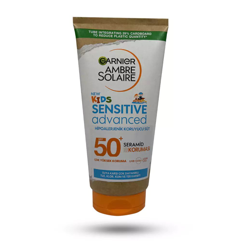 لوسیون ضد آفتاب کودک گارنیر SPF50 مدل SENSITIVE حجم 50 میل